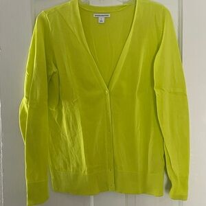 Amazon Essentials Women's Vivid Yellow Lightweight Cardigan Medium Size Spring